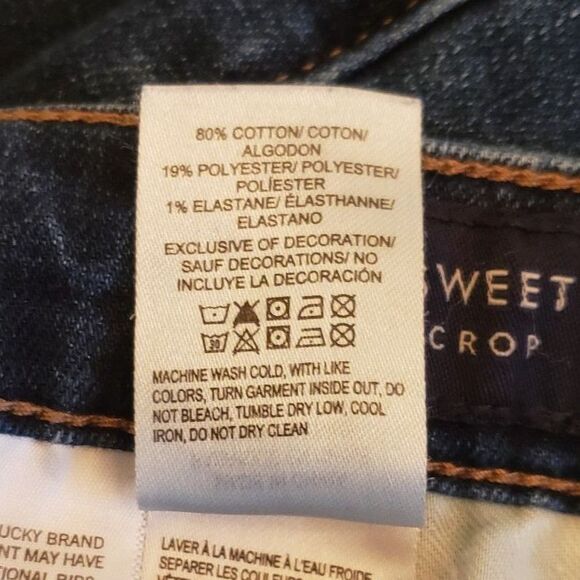 Lucky Brand - Women's - Sweet Crop Jeans - Dark Blue - 10/30 - Picture 8 of 8